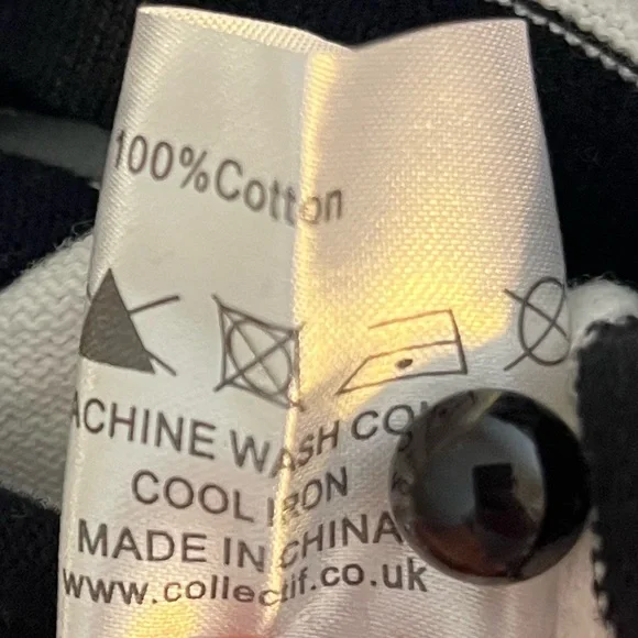 Collectif Lailie Striped 60's Cardigan Black White Buttons - 2X - EUC - Picture 12 of 12